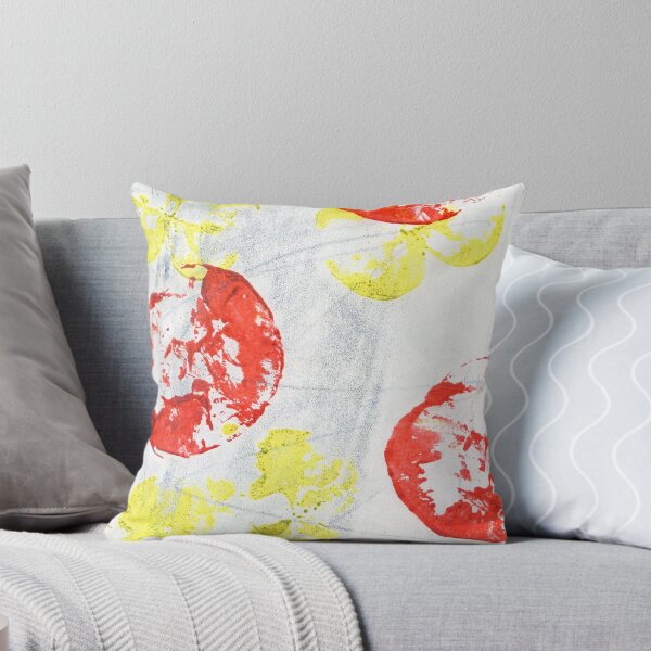 Item preview, red and yellow apples: printmaking designed and sold by kosarandrea.