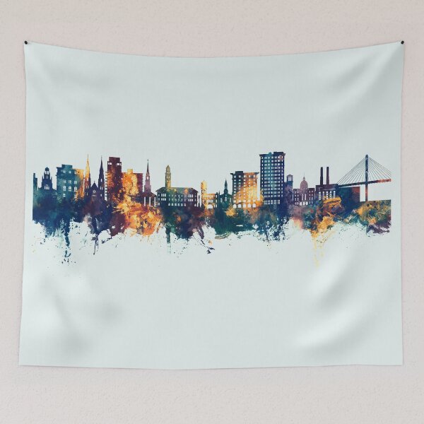 Aperçu de l'œuvre Savannah Georgia Skyline créée et vendue par ArtPrints.