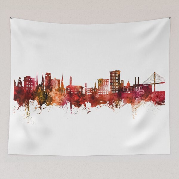Aperçu de l'œuvre Savannah Georgia Skyline créée et vendue par ArtPrints.