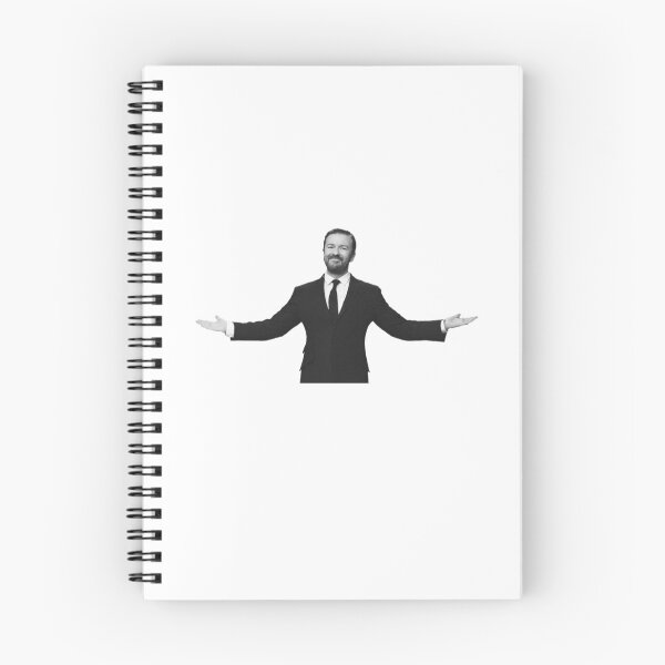 Item preview, Ricky Gervais iconic pose designed and sold by manlikecomedy.