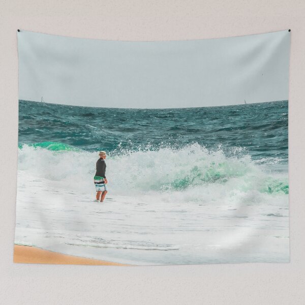 Item preview, sandy beach with blue wave at Oxnard Beach California USA designed and sold by Mrvell.