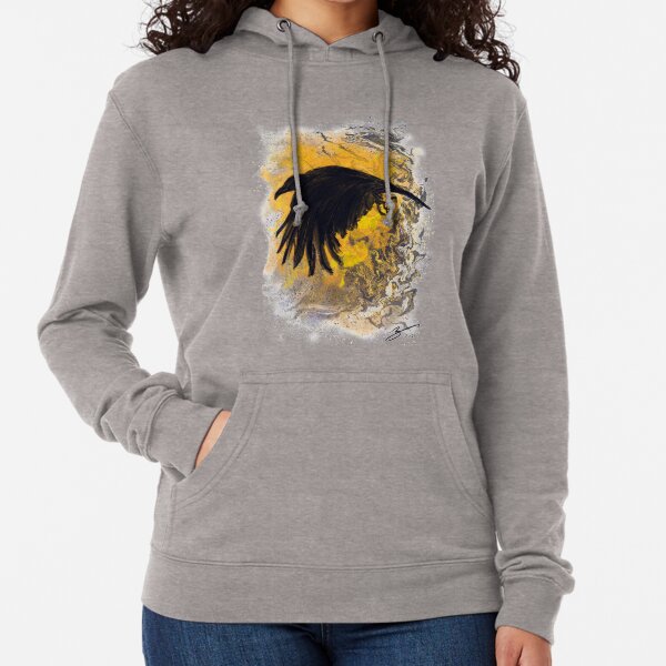 Every Crow is on a Journey: Number Eight Lightweight Hoodie