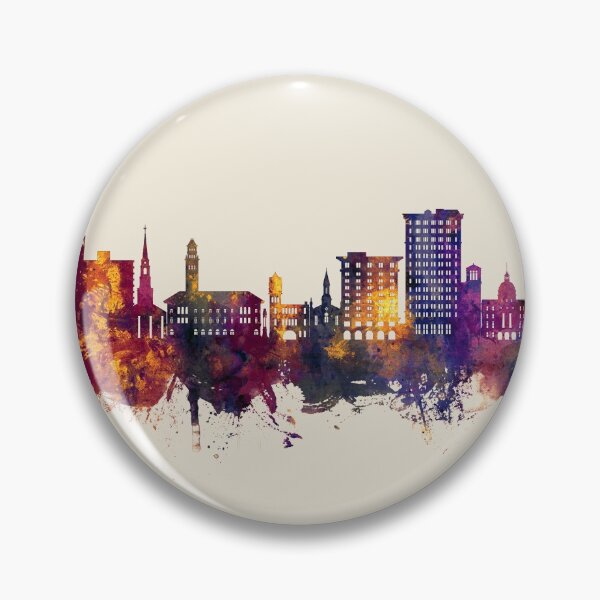 Artikelvorschau, Savannah Georgia Skyline entworfen und verkauft von ArtPrints.