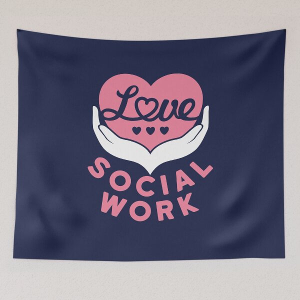 Aperçu de l'œuvre Aime le travail social créée et vendue par jaygo.