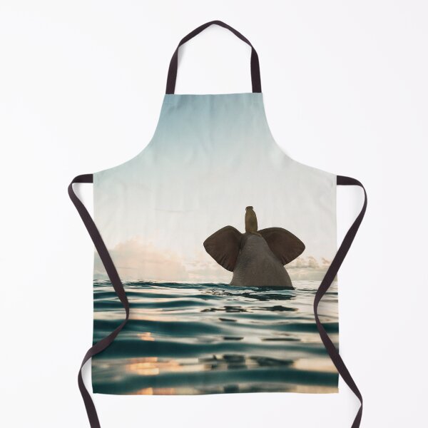 Item preview, elephant and dog swim in the sea designed and sold by Mike Kiev art.
