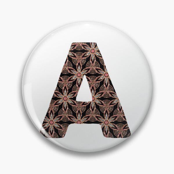 Item preview, bright floral letter designed and sold by art-patterns.