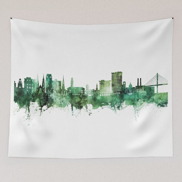 Aperçu de l'œuvre Savannah Georgia Skyline créée et vendue par ArtPrints.