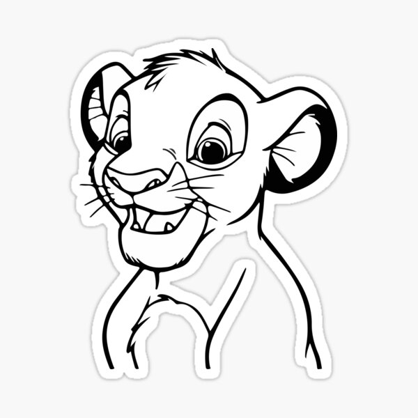 "Lion King" Sticker for Sale by PECAARTIST Redbubble
