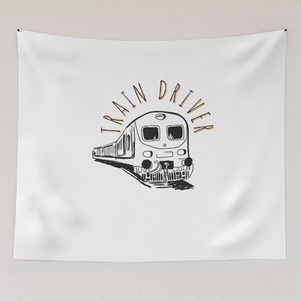 Item preview, Train driver yellow USA trains love trains  designed and sold by Tropical Blood.