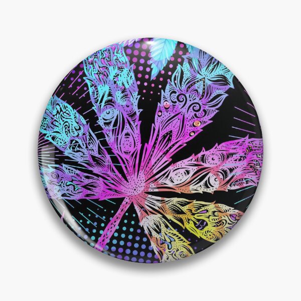 Item preview, Pink Weed Hemp Colorful Fantasy Psychedelic Art designed and sold by Stephani Analah.