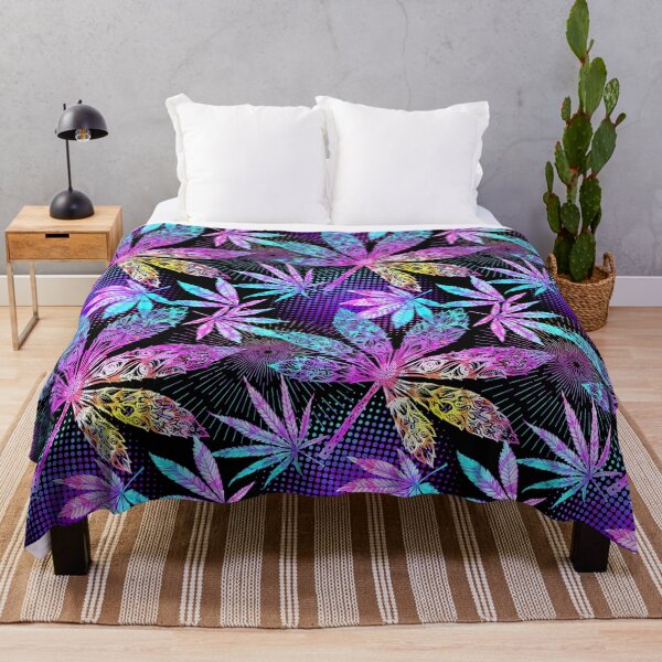 Item preview, Pink Weed Hemp Colorful Fantasy Psychedelic Art designed and sold by Stephani Analah.