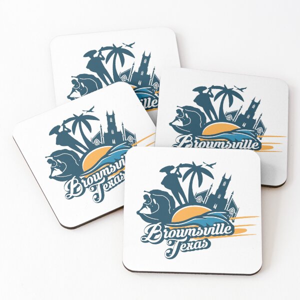 Item preview, Brownsville, Texas Circular Orange & Teal designed and sold by ArtByPino.