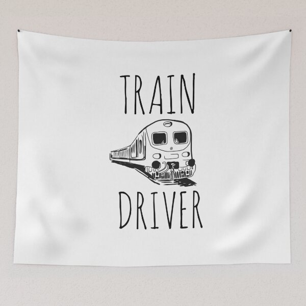 Item preview, Train driver yellow USA trains love trains  designed and sold by Tropical Blood.