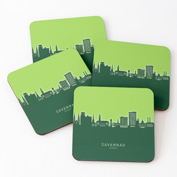 Item preview, Savannah Georgia Skyline designed and sold by ArtPrints.