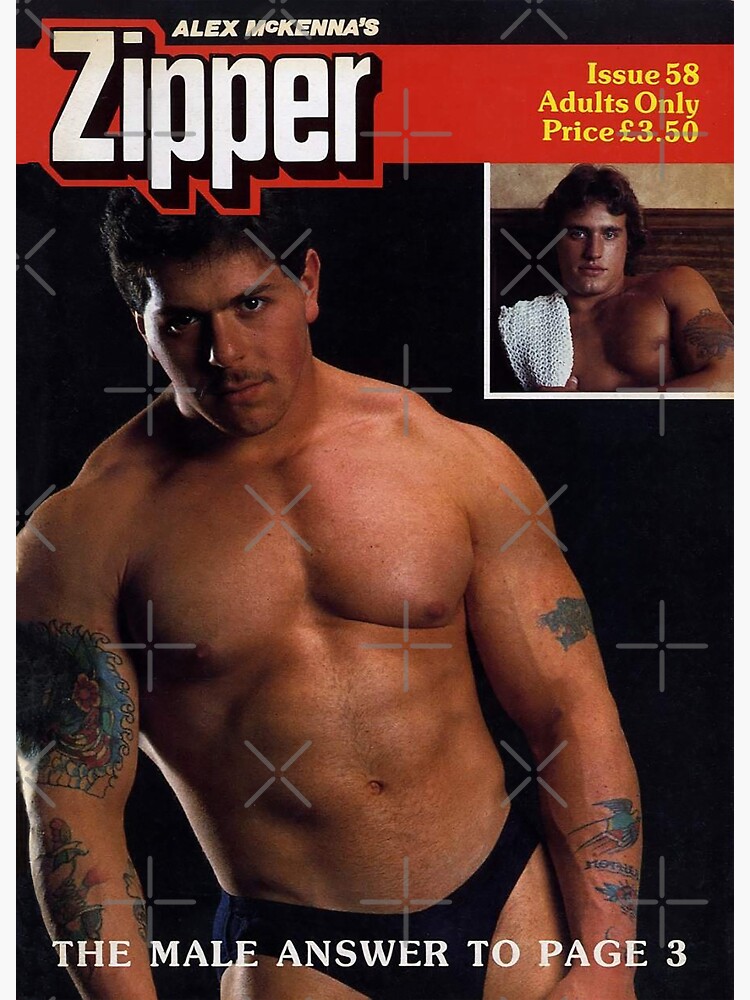 Zipper Magazine Issue 58 Classic Gay Porn Magazine Cover Sticker