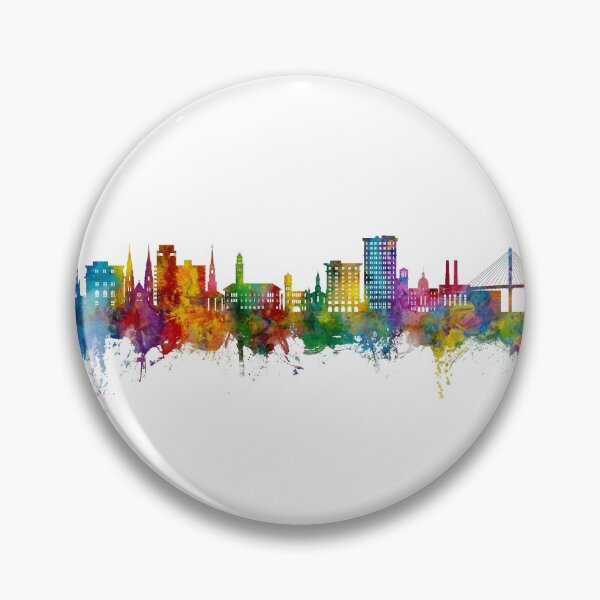 Artikelvorschau, Savannah Georgia Skyline entworfen und verkauft von ArtPrints.