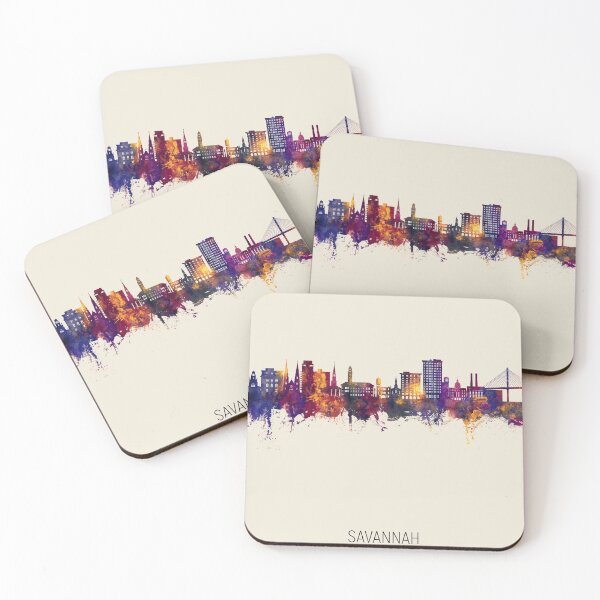 Item preview, Savannah Georgia Skyline designed and sold by ArtPrints.