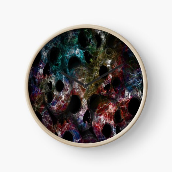 Skull collors Clock