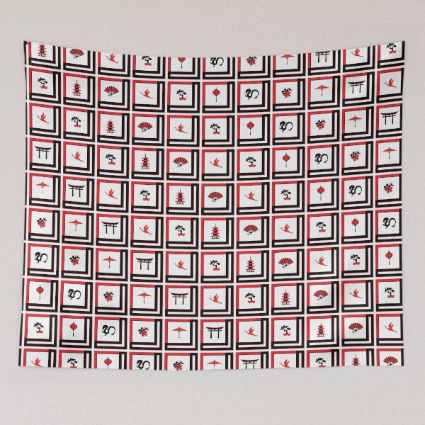 Item preview, Asian Redline Pattern designed and sold by LazyBuffalo.