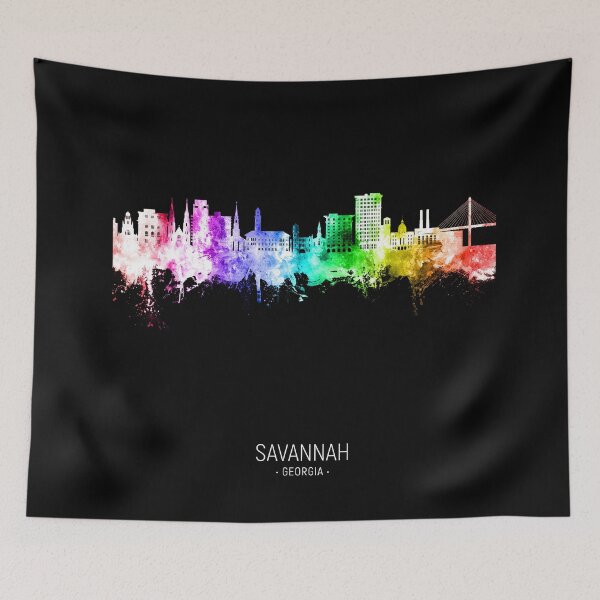 Artikelvorschau, Skyline von Savannah, Georgia entworfen und verkauft von ArtPrints.