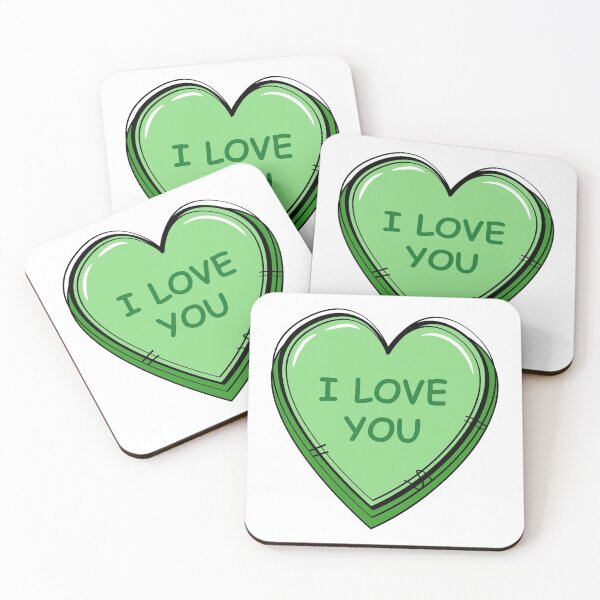 Item preview, Candy Hearts 2021 Green Color designed and sold by MisPuHoney.