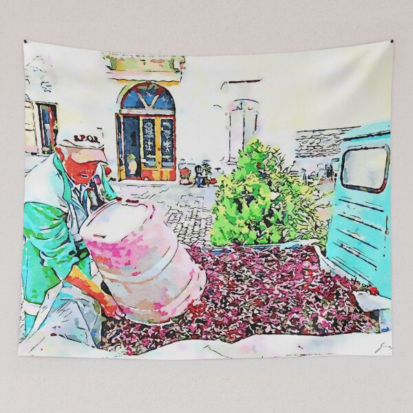 Item preview, Hortus Conclusus: pomace with farmer and college designed and sold by Giuseppe Cocco.