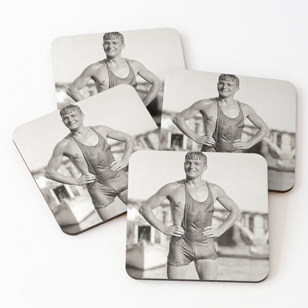 Item preview, Handsome Swimmer - Turn of the Century  designed and sold by IntersectPhoto.