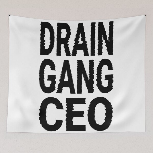 Item preview, Drain Gang CEO (Black Text) designed and sold by Leatherface.