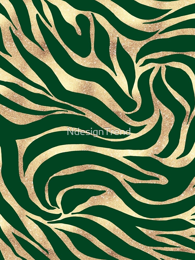 Gold and Green Zebra Print" A-Line Dress for Sale by NdesignTrend |  Redbubble