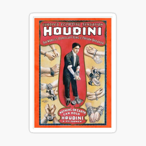 HOUDINI ESCAPISMO Pegatina