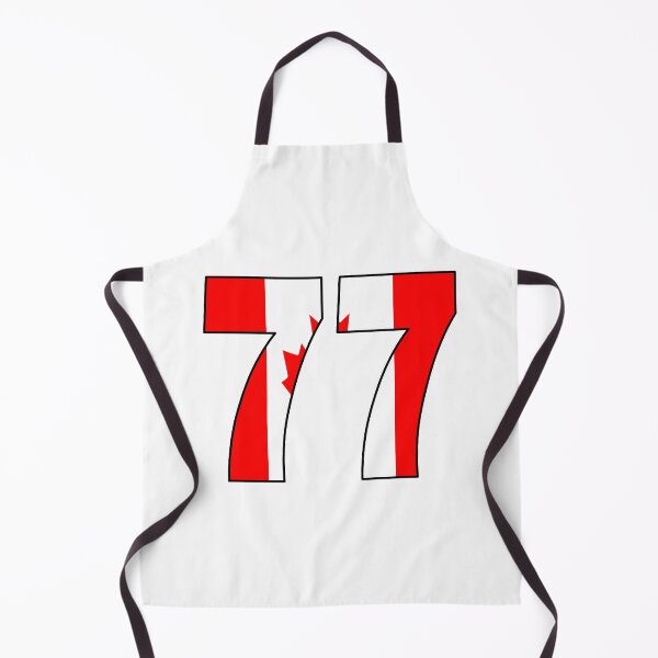 Item preview, Number 77 with Canadian flag on the background designed and sold by AllShirts21.