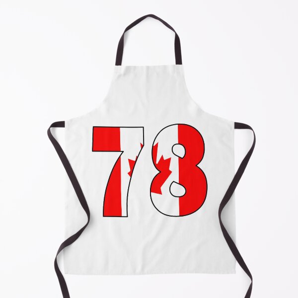 Item preview, Number 78 with Canadian flag on the background designed and sold by AllShirts21.