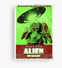 Attack of the Alien Invaders Canvas Print