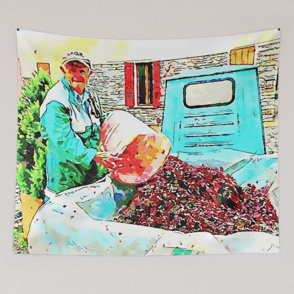 Item preview, Hortus Conclusus: pomace with farmer and three-wheeler designed and sold by Giuseppe Cocco.