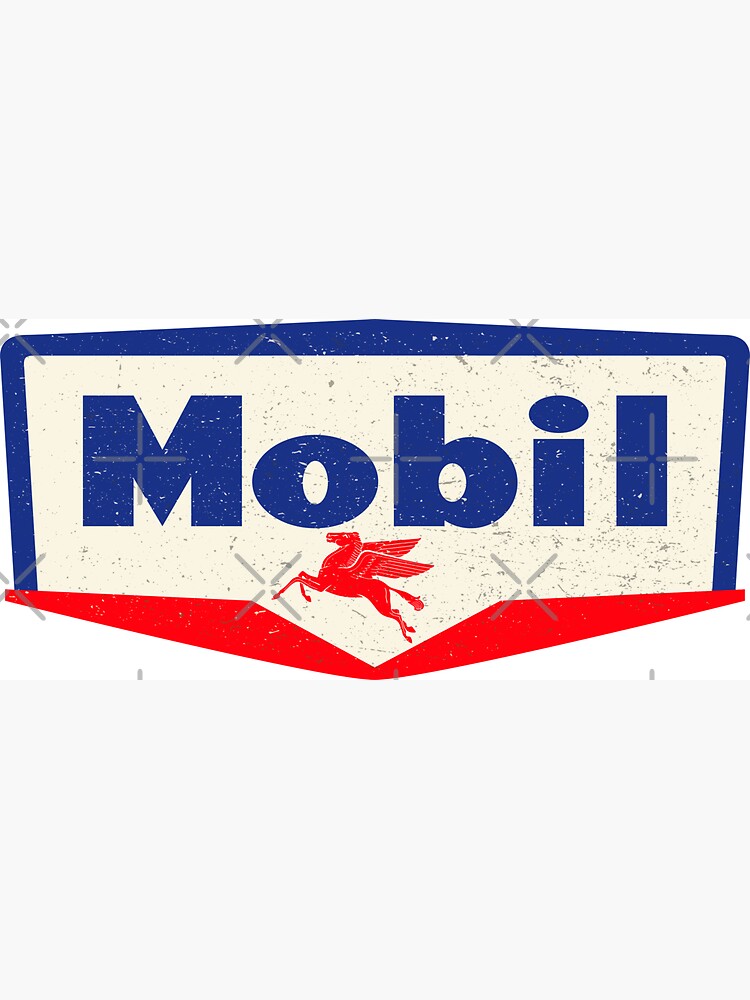 Mobil oil sign - logo 1950" Magnet for Sale by Ploxd | Redbubble