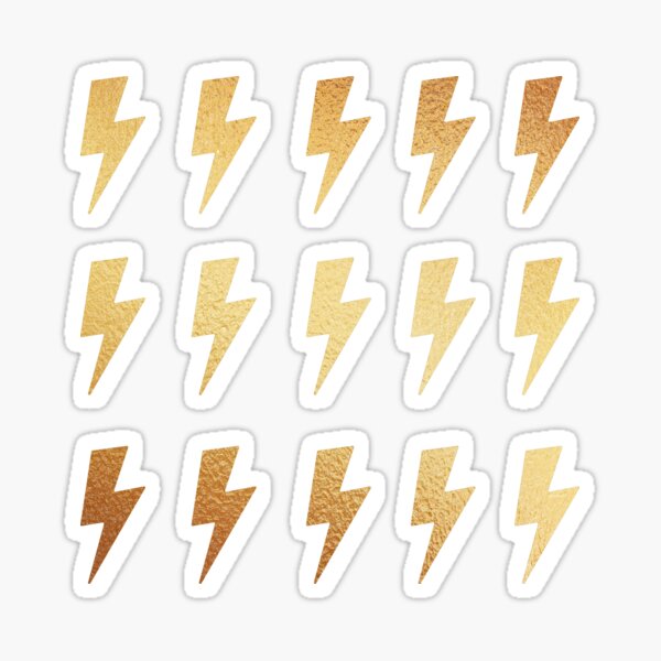 Item preview, Pack d'autocollants or Lightning Bolt designed and sold by ShyPeony.