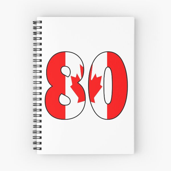 Item preview, Number 80 with Canadian flag on the background designed and sold by AllShirts21.