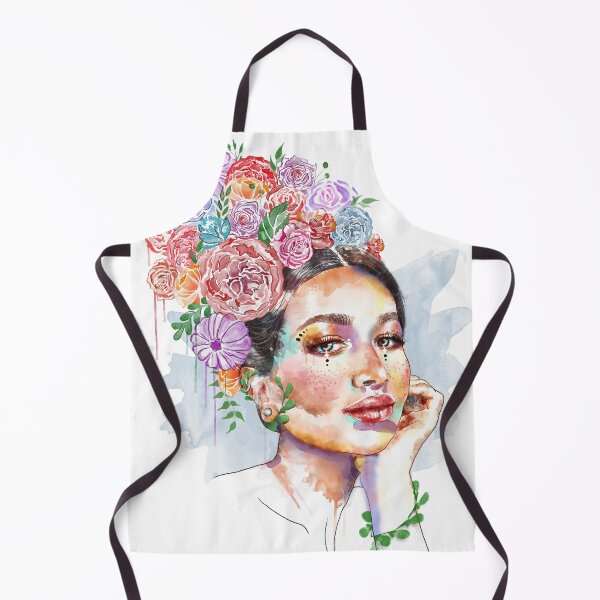Item preview, Floral Golden Goddess art designed and sold by AznavourByKarin.