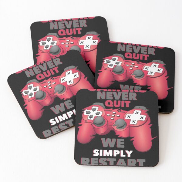 Item preview, gamers never quit we simply restart  designed and sold by Jesar.