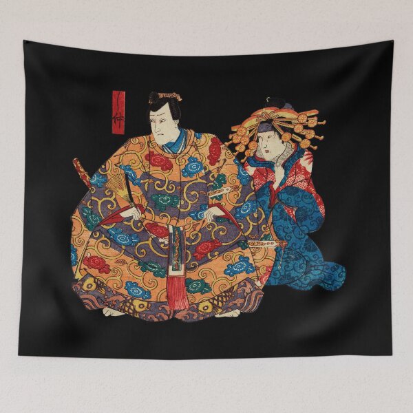 Item preview, Utagawa Kuniyoshi | Sato Norikiyo Nyudo Saigo Yoshinaka | The Royals designed and sold by GroovyRaffRaff.