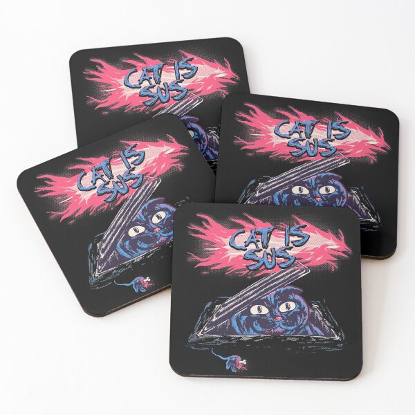 Item preview, My Cat is Sus - Funny Impostor Murderer Cat | Dead mice body reported | Murder scene designed and sold by Any Color Designs.