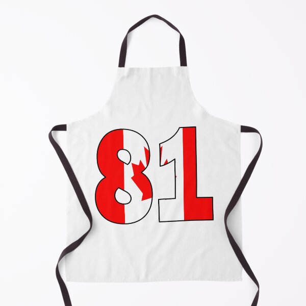 Item preview, Number 81 with Canadian flag on the background designed and sold by AllShirts21.