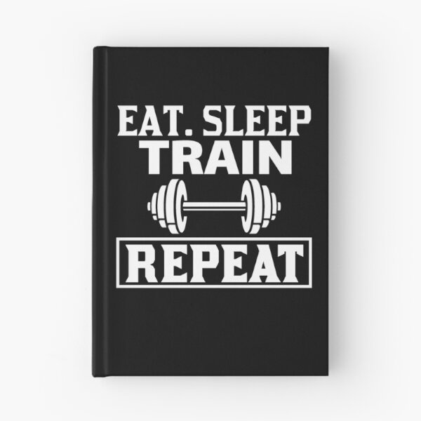 Item preview, Eat Sleep Train Repeat Funny Fitness Sport Quotes designed and sold by Trenddesigns24.