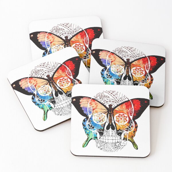 Item preview, Butterfly on Skull designed and sold by vangoerart.