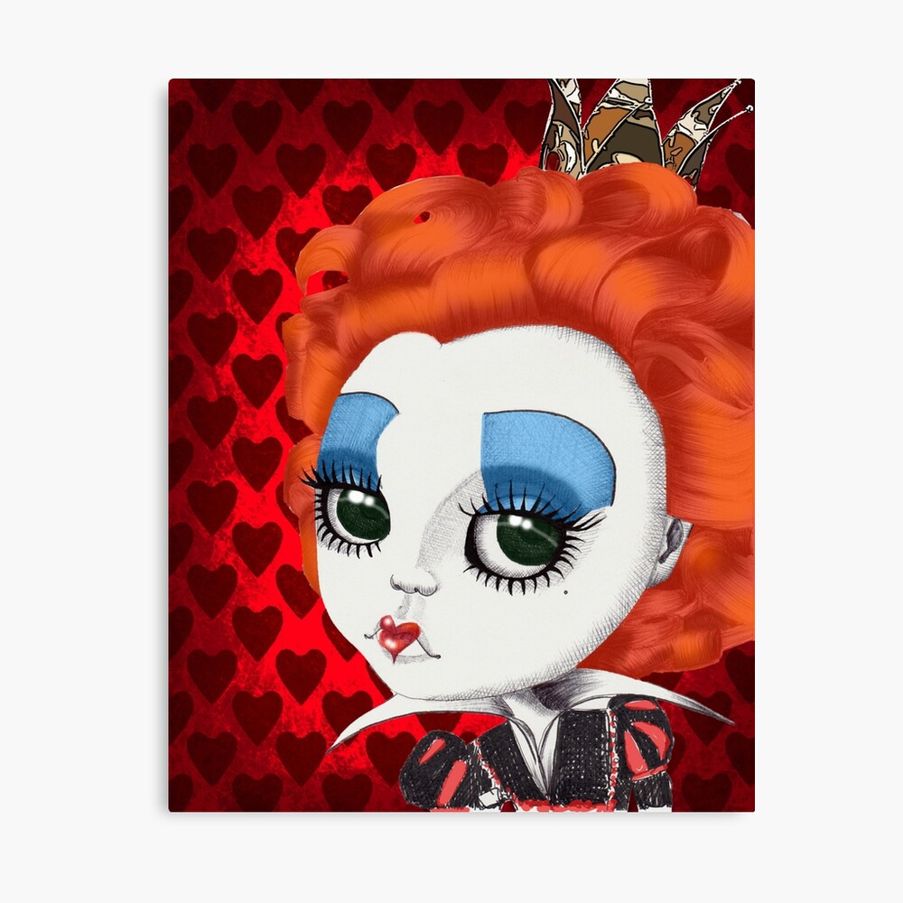 La reine rouge - Helena Bonham Carter Alice au pays des merveilles Tim  Burton Johnny Depp Pop Art Fantasy Mad Hatter Heart Magical