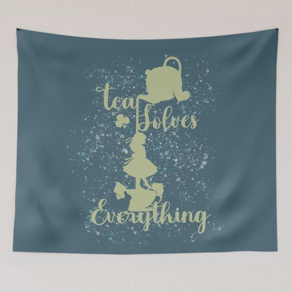 Item preview, Tea Solves Everything - Alice In Wonderland designed and sold by 11UponaTime.