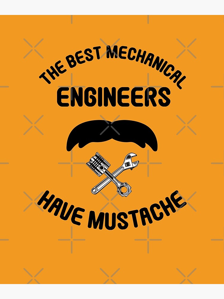 Carte de vœux for Sale avec l'œuvre « Idée cadeau drôle, les meilleurs  ingénieurs en mécanique ont la moustache, pour homme, homme, papa, oncle,  père, grand-papa, ingénieurs » de l'artiste ZamaCreative