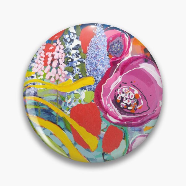 Item preview, Overgrown and Wild - abstract floral painting by Canadian artist, Claire Desjardins designed and sold by Claire Desjardins.