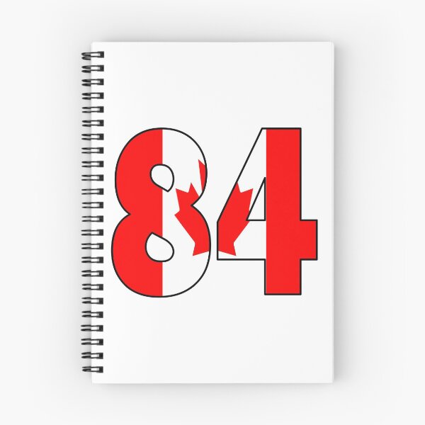 Item preview, Number 84 with Canadian flag on the background designed and sold by AllShirts21.