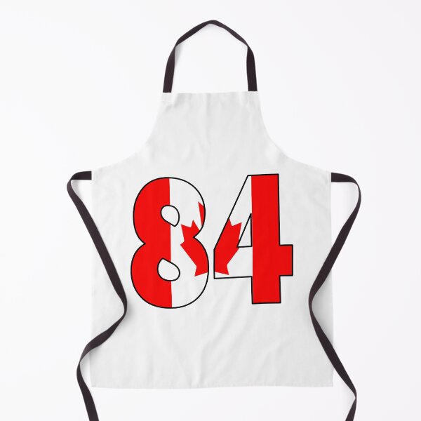 Item preview, Number 84 with Canadian flag on the background designed and sold by AllShirts21.